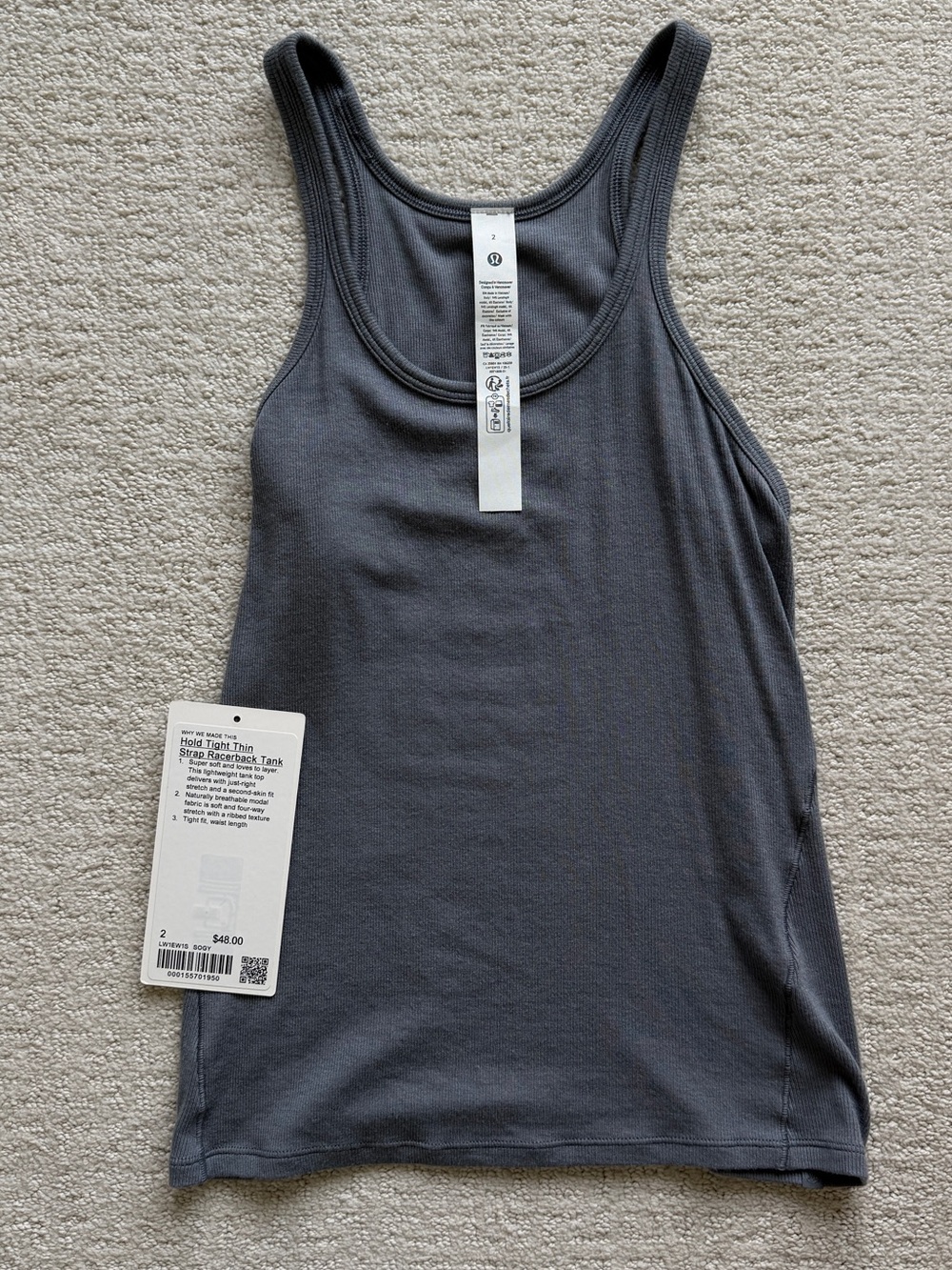 lululemon hold tight thin strap Racerback tank